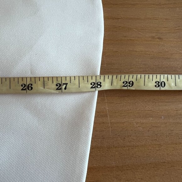 Anne Klein Womens One Button Blazer Embellished Notched Collar Sz 4 Off White - Picture 12 of 13